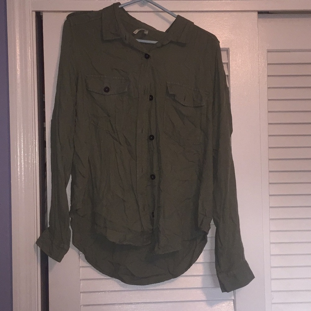 Army Green flannel